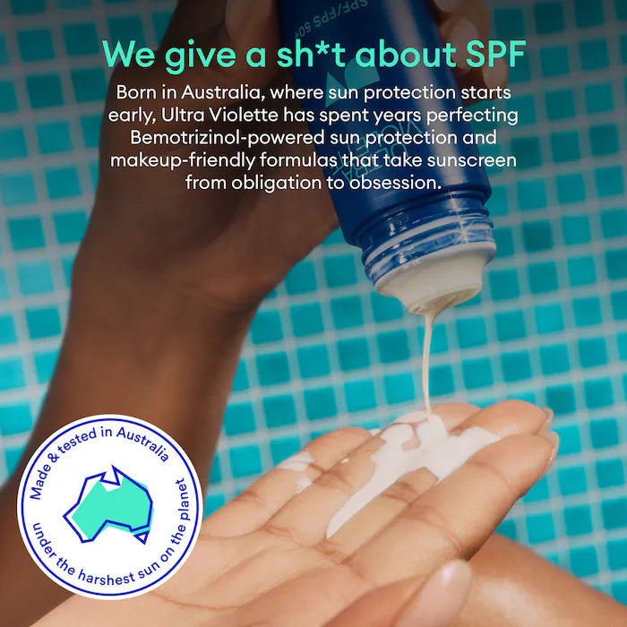 Ultra Violette | Fave Screen SPF 50 Lightweight Milky Face Sunscreen with Bemotrizinol