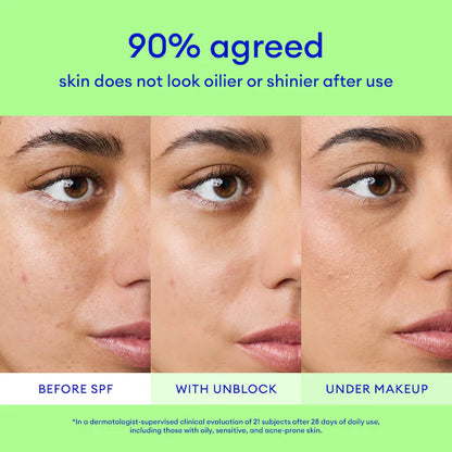 Ultra Violette | Unblock Screen SPF 50 Non-Acnegenic Facial Sunscreen with Bemotrizinol and Zinc Oxide