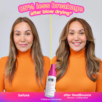 K18 Biomimetic Hairscience | Repair + Protect Mini Leave-In Molecular Repair Mask & HeatBounce Leave-In Conditioner Gift Set