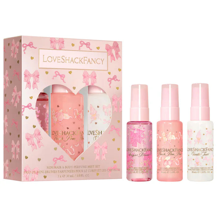 LoveShackFancy | Mini Hair and Body Perfume Mist Best Sellers Gift Set