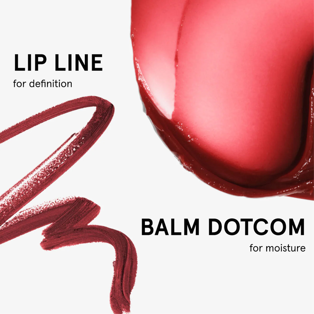 Glossier | Black Cherry Balm Dotcom & Mini Lip Line Lip Liner Pencil Makeup Gift Set