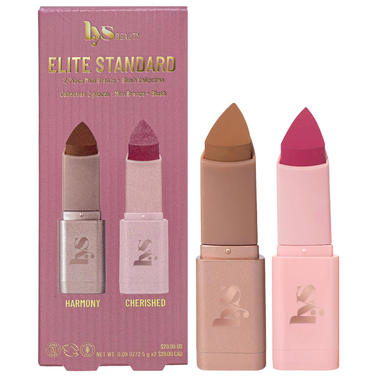 LYS Beauty | Mini Elite Standard 2-piece Bronze + Blush Collection
