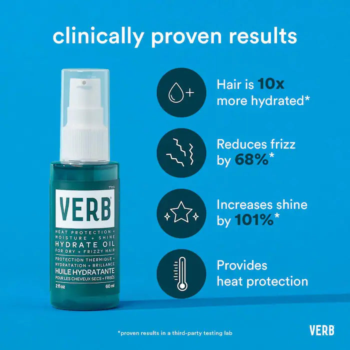 Verb | Hydrate Heat Protectant Oil for Dry, Frizzy Hair