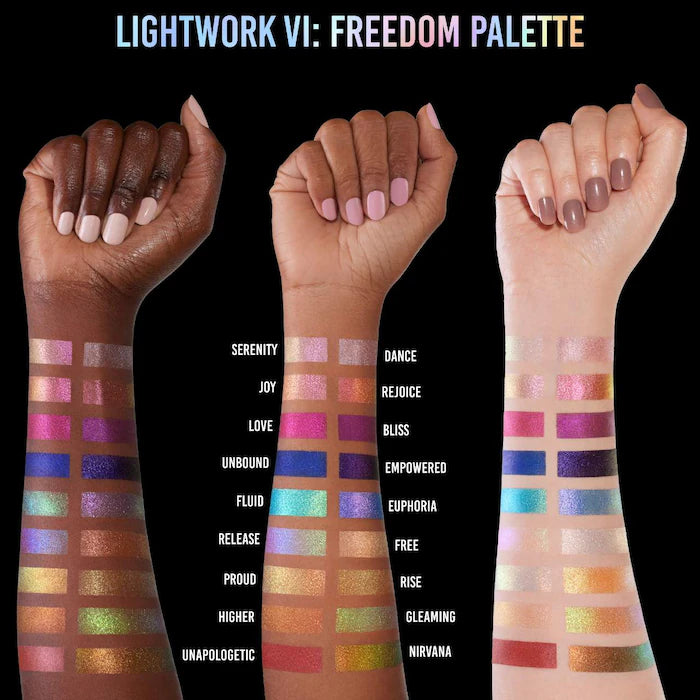 Danessa Myricks Beauty | LIGHTWORK VI The Freedom Palette: Magnetic, Customizable, Stackable Palette with Illuminating Pigments for Eyes, Face & Lips