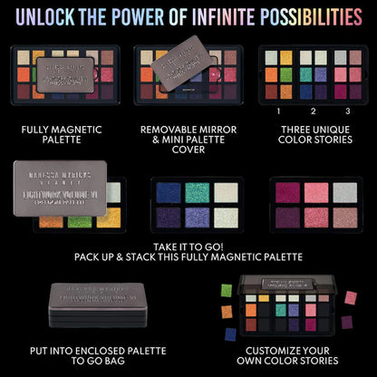 Danessa Myricks Beauty | LIGHTWORK VI The Freedom Palette: Magnetic, Customizable, Stackable Palette with Illuminating Pigments for Eyes, Face & Lips