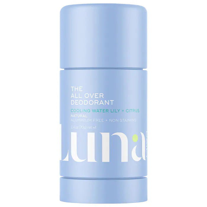 Luna Daily | The Cooling All Over Deodorant™ - Extra-strength, Natural, Non-Staining, Aluminum Free Body Deodorant Stick