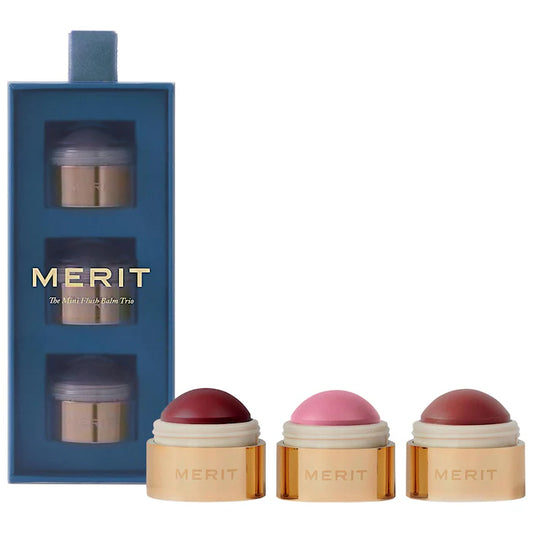 MERIT | Mini Flush Balm Cream Blush Trio Set