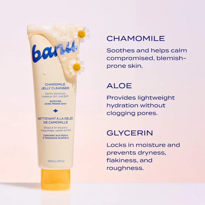 banu | Hydrating and Makeup Removing Jelly Cleanser with Glycerin and Chamomile