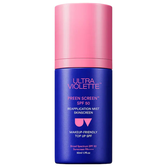 Ultra Violette | Preen Screen SPF 50 Facial Sunscreen Mist With Niacinamide