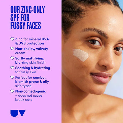 Ultra Violette | Velvet Screen SPF 50 Mattifying Mineral Fragrance Free Facial Sunscreen