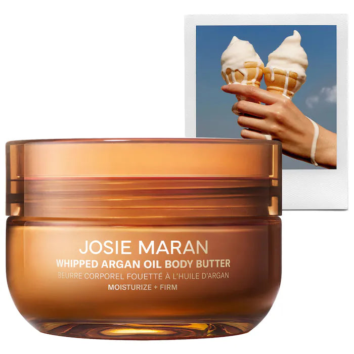 Josie Maran | Vanilla Vibezzz - Whipped Argan Oil Refillable Firming Body Butter Jar