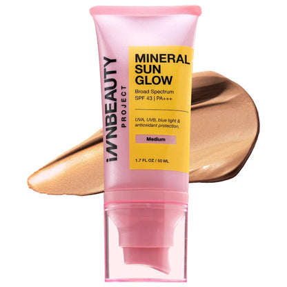 iNNBEAUTY PROJECT | Mineral Sun Glow Broad Spectrum SPF 43 PA +++ with Peptides and Vitamin C