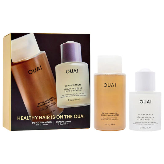 OUAI | Detox Shampoo & Scalp Serum Hair Gift Set