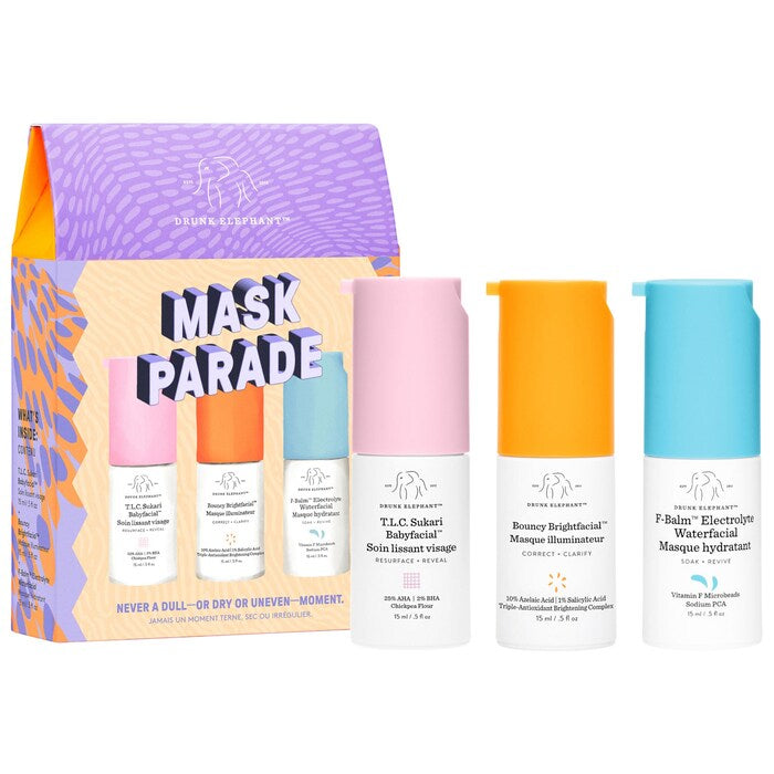 Drunk Elephant | Face Mask Parade Trio