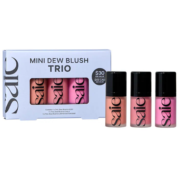 Saie | Mini Dew Blush Trio Set