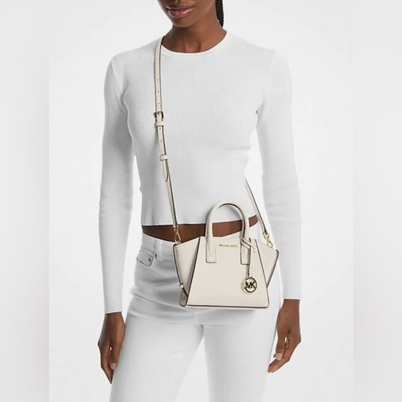 Michael Kors | Avril Extra-Small Leather and Suede Satchel