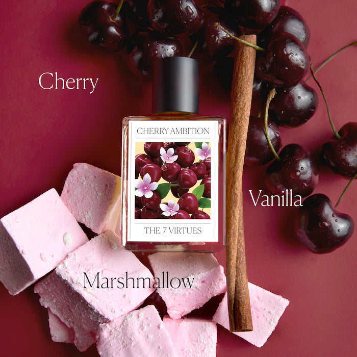 The 7 Virtues | Gourmand Vanilla Layering Perfume Set with Cherry & Lychee