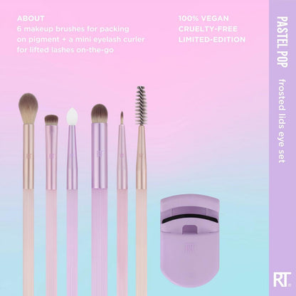 Real Techniques
Pastel Pop Frosted Lids Eye Makeup Brush Set