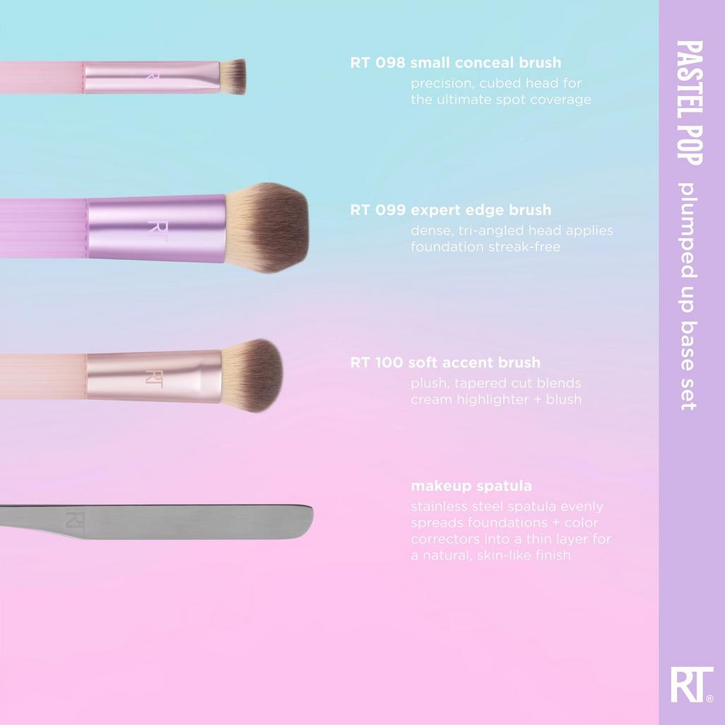 Real Techniques
Pastel Pop Plumped Up Base Makeup Brush Set