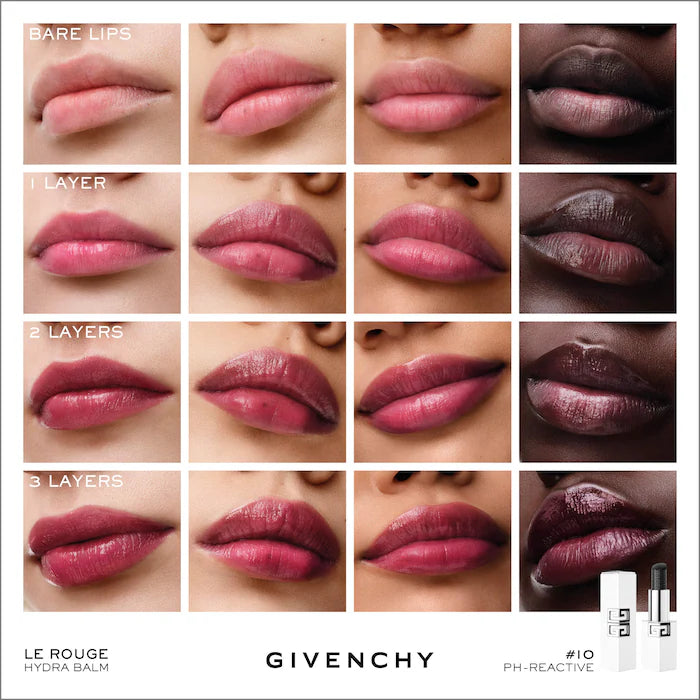 Givenchy | Le Rouge Hydra pH Reactive Black Lip Balm with Hyaluronic Acid and Peptides