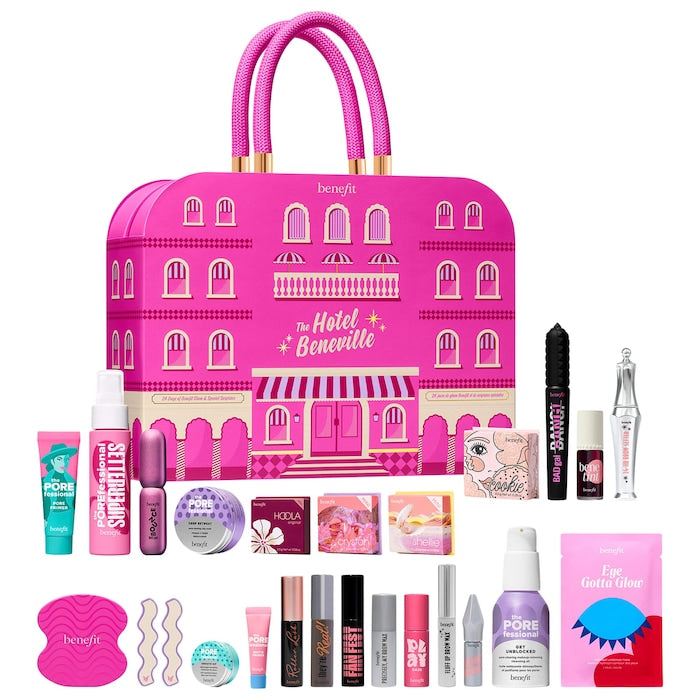 Benefit Cosmetics | The Hotel Beneville 24-day Makeup Advent Calendar
