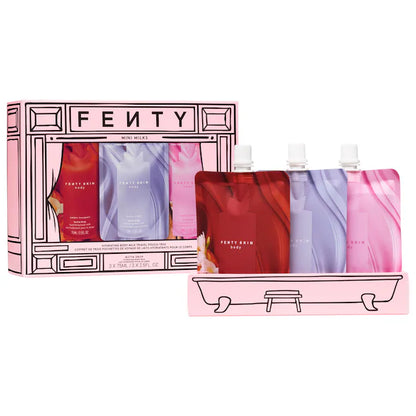 Fenty Beauty by Rihanna | Mini Milks Hydrating Body Milk Travel Pouch Trio