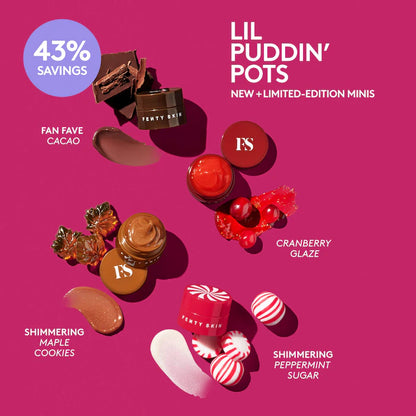 Fenty Beauty by Rihanna | Lil Puddin' Pots Mini Intensive Recovery Lip Mask Set