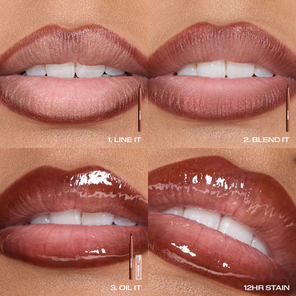 HUDA BEAUTY | Kiss Me Lip Contour Stain and Lip Jelly Gift Set