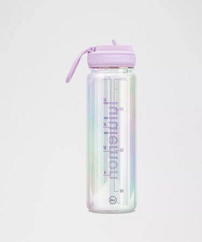 Lululemon | Back To Life Clear Bottle 24oz Straw Lid Iridescent