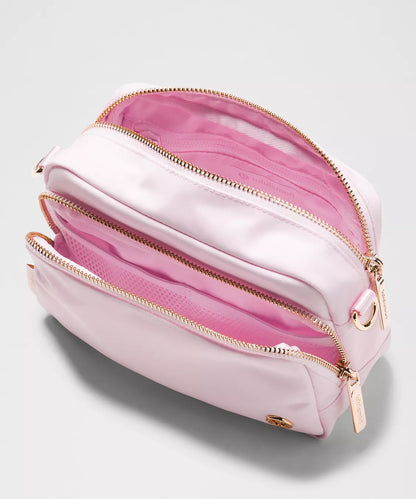 Lululemon | Everywhere Crossbody Bag 2L L Monogram Metallic - Blissful Pink