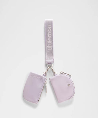 Lululemon | Dual Pouch Wristlet Metallic Wordmark