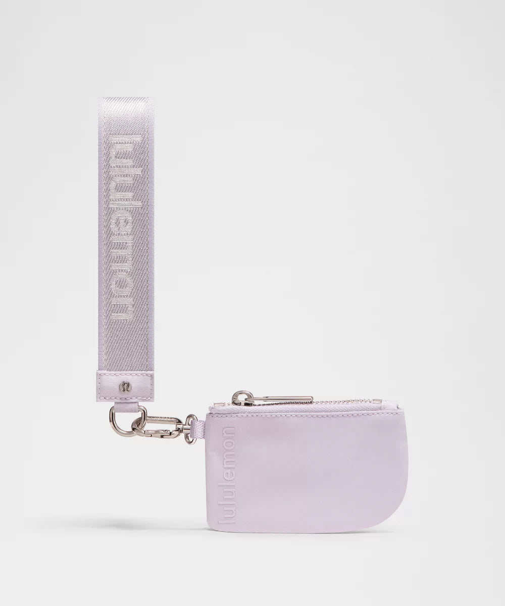 Lululemon | Dual Pouch Wristlet Metallic Wordmark