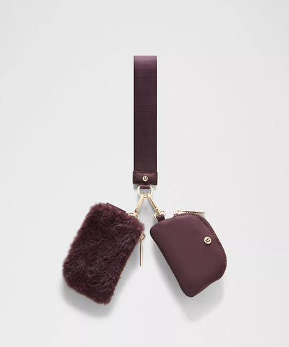 Lululemon | Dual Pouch Wristlet Plush Fleece