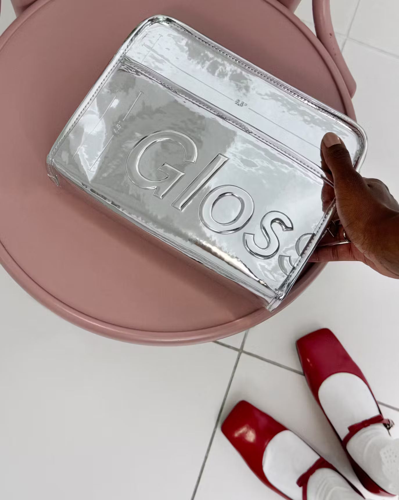 Glossier | Chrome Beauty Bag