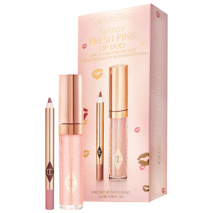 Charlotte Tilbury Mini Glossy Pink Lip Gloss Lip Liner Set DaMar charlotte-tilbury-mini-glossy-pink-lip-gloss-lip-liner-set-damar