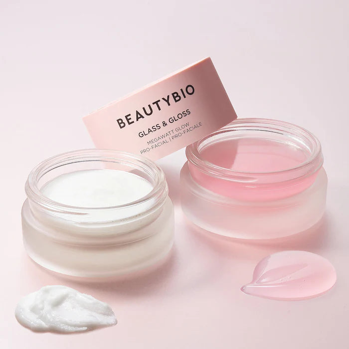 BeautyBio | Glass & Gloss 2-Step Facial Retexturizing & Brightening Treatment