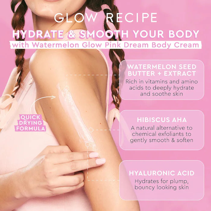 Glow Recipe | Watermelon Glow AHA Pink Dream Body Cream