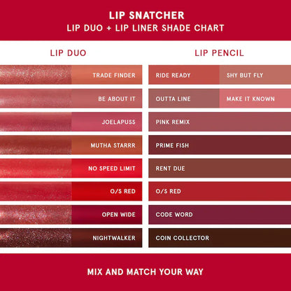 ONE/SIZE by Patrick Starrr | Lip Snatcher Hydrating Liquid Lipstick and Lip Gloss Duo
