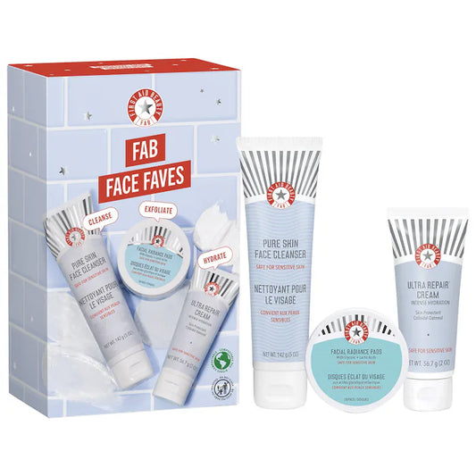 First Aid Beauty| FAB Face Faves Kit – Cleanse, Exfoliate + Hydrate