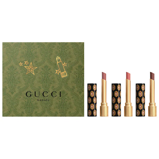 Gucci | Rouge de Beauté Brillant Glow & Care Lipstick Trio