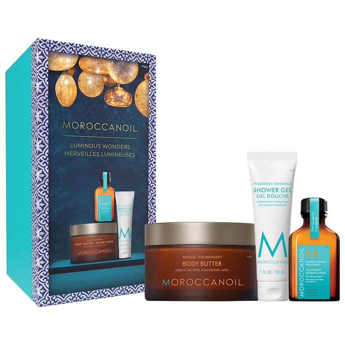 Moroccanoil  | Head to Toe Hair Oil, Body Butter, and Shower Gel Gift Set