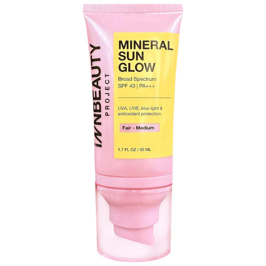 iNNBEAUTY PROJECT | Mineral Sun Glow Broad Spectrum SPF 43 PA +++ with Peptides and Vitamin C