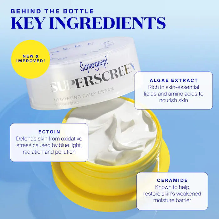 Supergoop! | Superscreen Rich Hydrating Cream SPF 40 Moisturizer Face Sunscreen