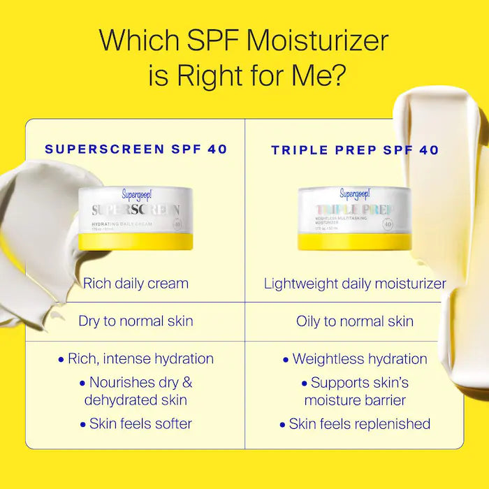 Supergoop! | Superscreen Rich Hydrating Cream SPF 40 Moisturizer Face Sunscreen