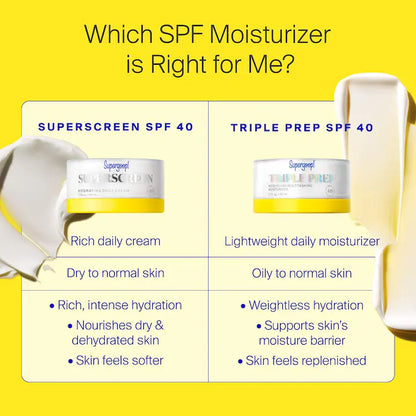 Supergoop! | Superscreen Rich Hydrating Cream SPF 40 Moisturizer Face Sunscreen