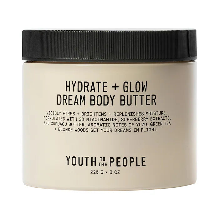 Youth To The People | Superberry Firm + Glow Dream Body Butter with Niacinamide, Hyaluronic Acid + Antioxidants