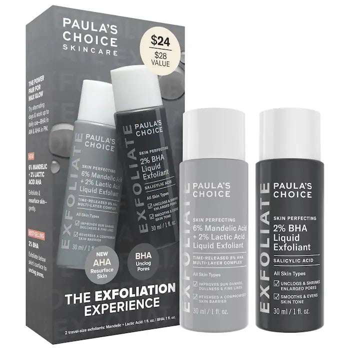Paula's Choice | The Exfoliation Experience Kit with 2% BHA + 6% Mandelic Acid AHA