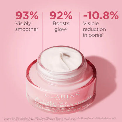 Clarins | Multi-Active Day Moisturizer for Lines, Pores, Glow with Niacinamide