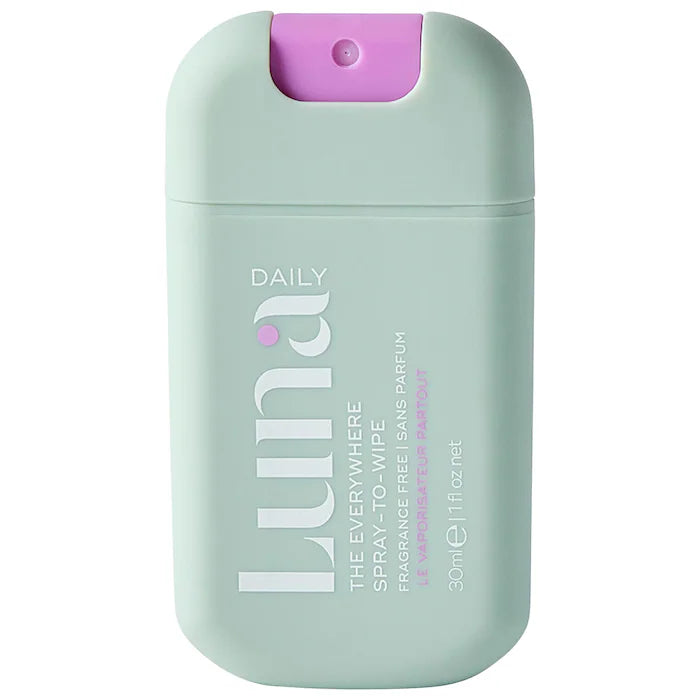 LUNA DAILY | The Fragrance Free Everywhere Spray-To-Wipe Mini - With Prebiotics + Vitamins C & E
