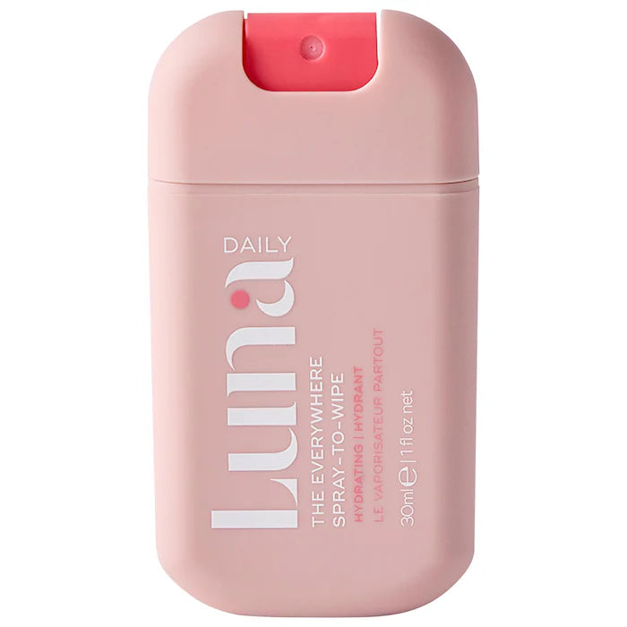 LUNA DAILY | The Hydrating Everywhere Spray-To-Wipe Mini - With Prebiotics, Vitamins C & E, Omegas 3 & 6